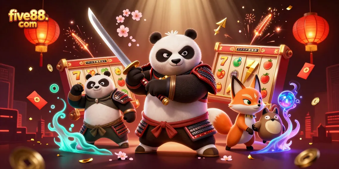 Engage in thrilling gameplay with five88. com's exciting slot machines featuring colorful designs and interactive elements.